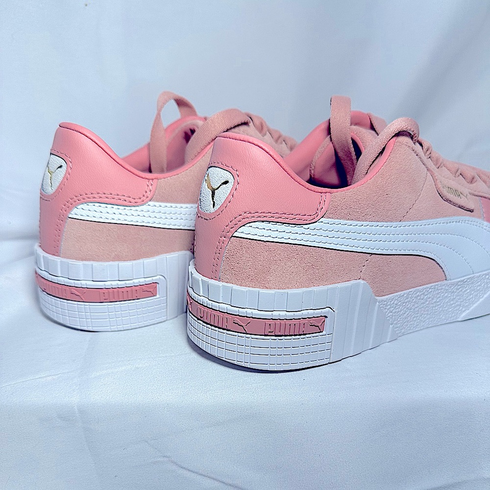 Women’s Pink Suede Puma’s Cali Taped